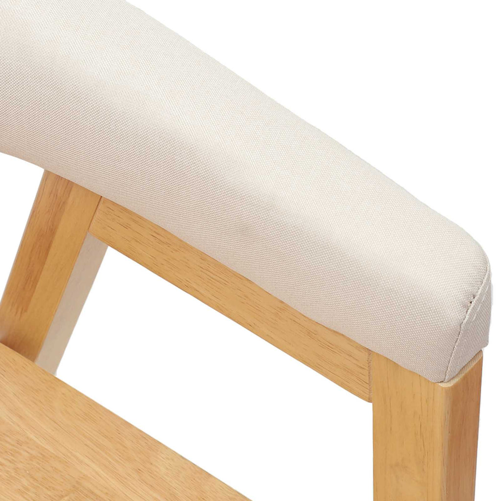 Esszimmerstühle 2 pcs Natur 54 x 57 x 73 cm Massives Gummiholz