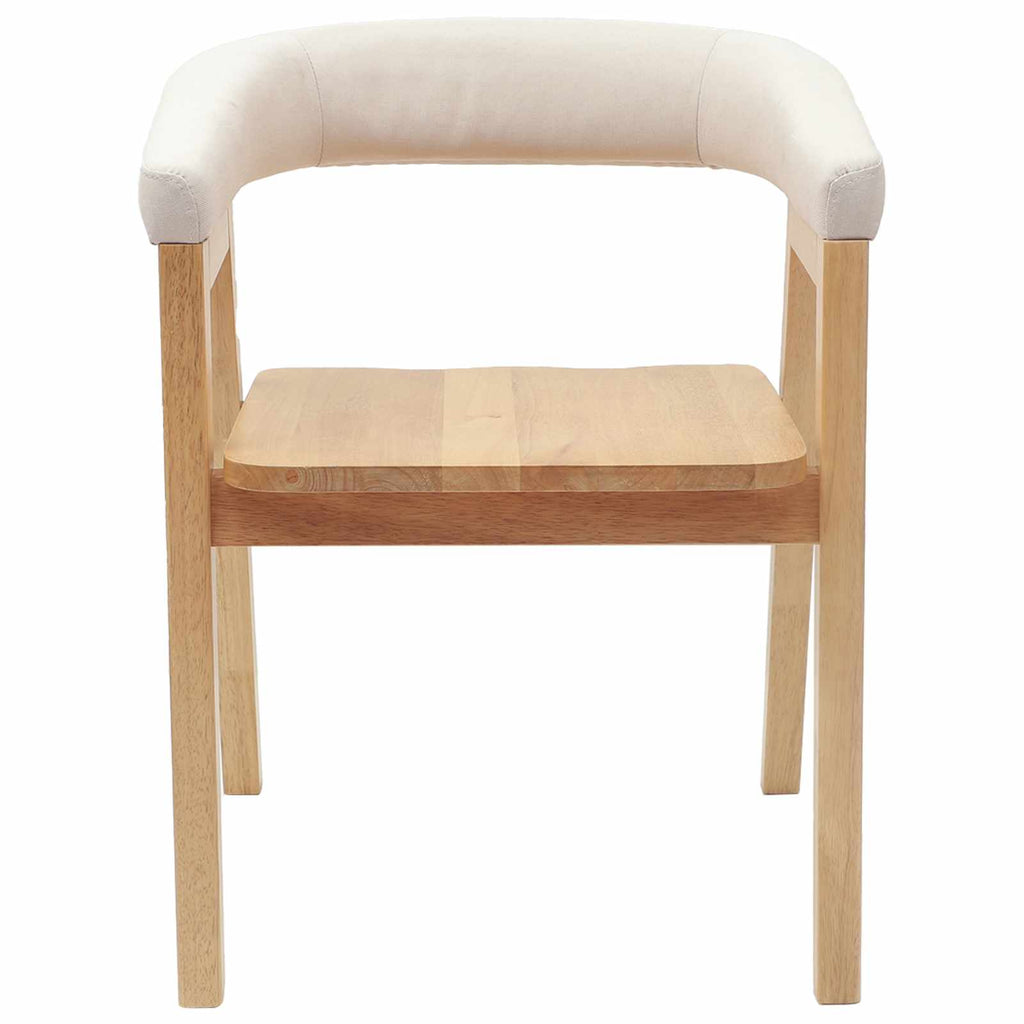 Esszimmerstühle 2 pcs Natur 54 x 57 x 73 cm Massives Gummiholz