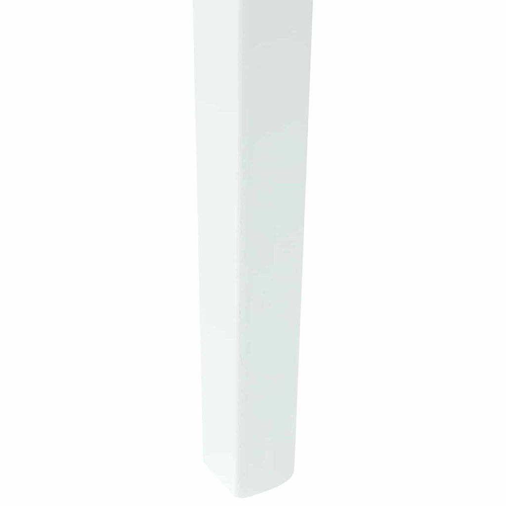 Esszimmerstühle 2 pcs Weiß 54 x 57 x 73 cm Massives Gummiholz