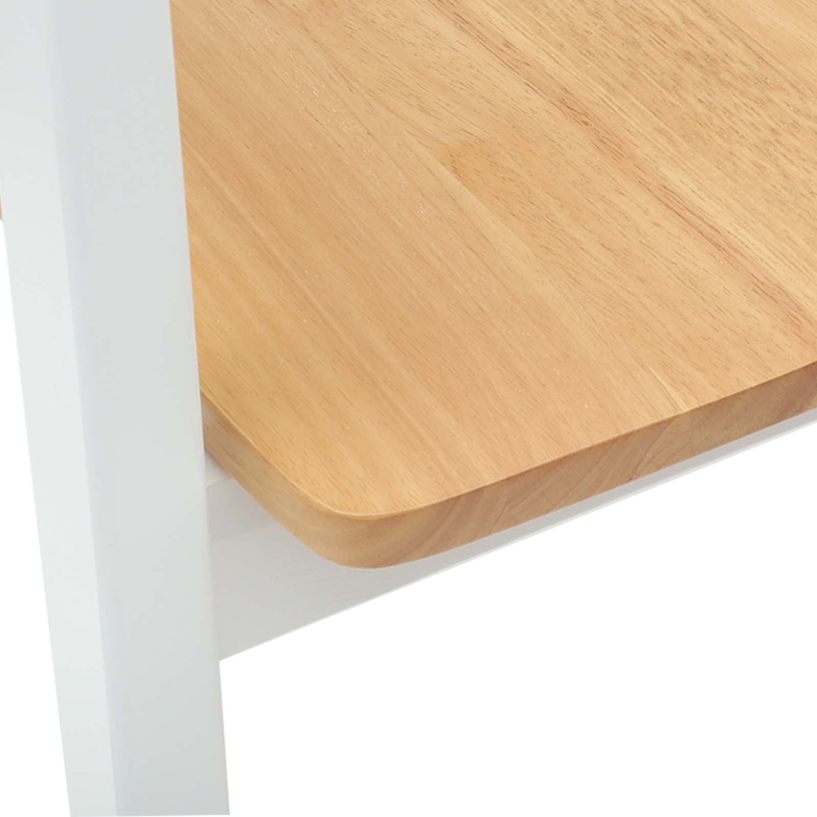 Esszimmerstühle 2 pcs Weiß 54 x 57 x 73 cm Massives Gummiholz