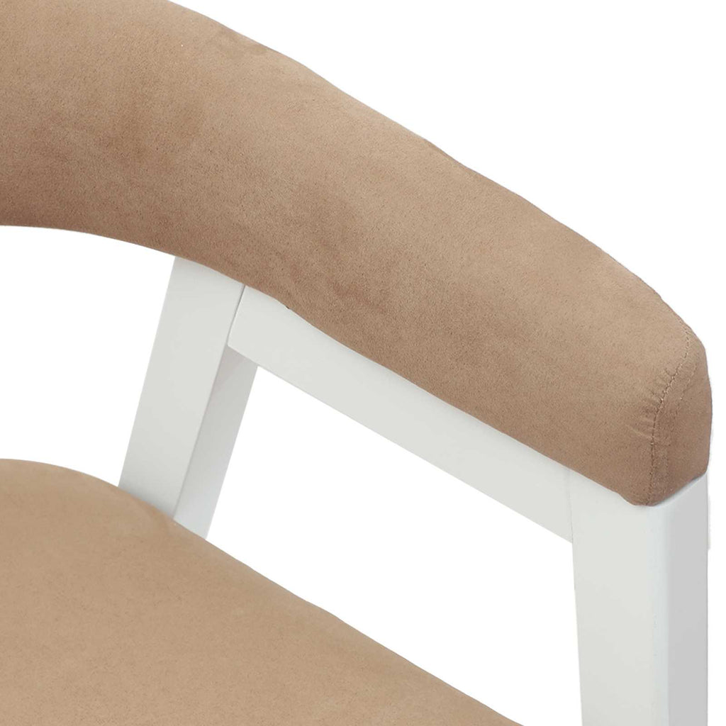Esszimmerstühle 2 pcs Weiß 54 x 57 x 73 cm Massives Gummiholz