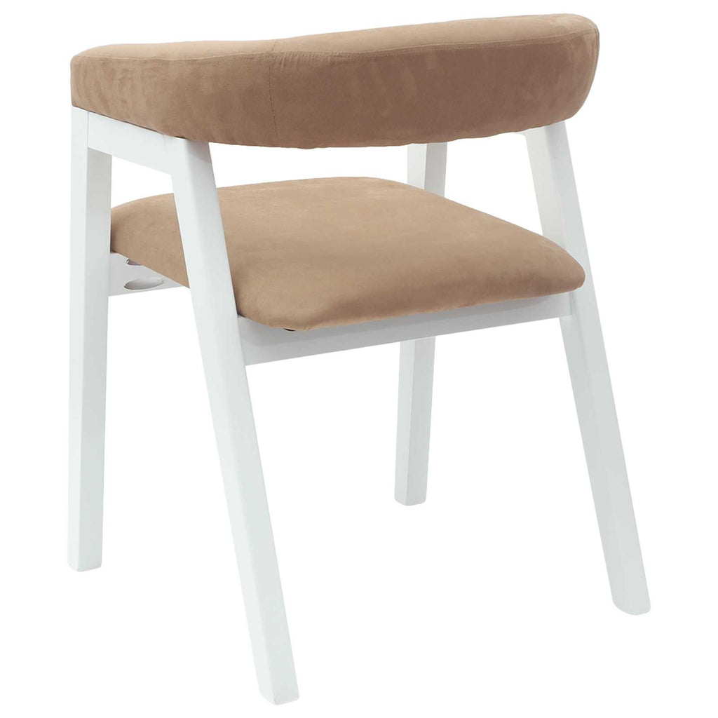 Esszimmerstühle 2 pcs Weiß 54 x 57 x 73 cm Massives Gummiholz