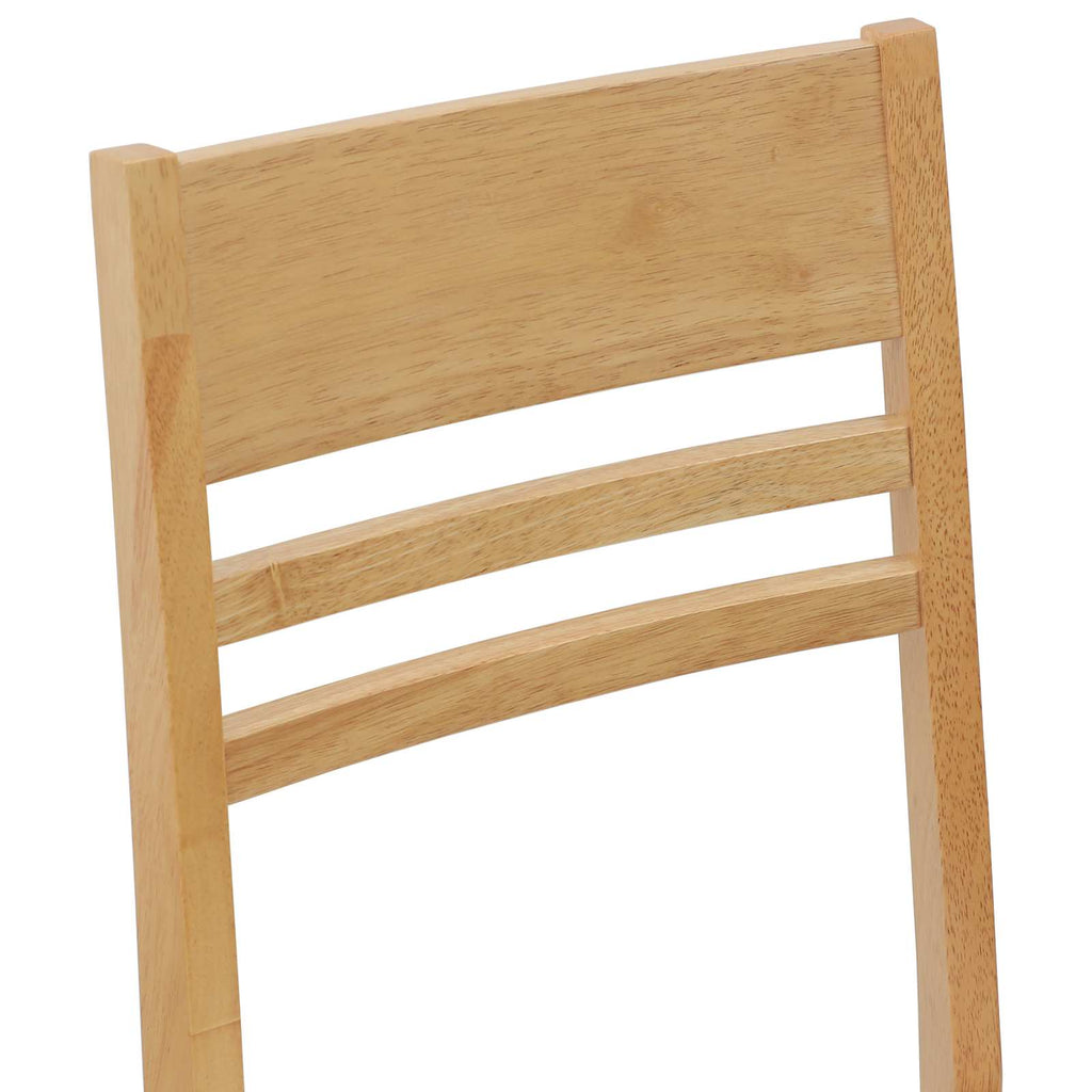 Esszimmerstühle 2 pcs Natur 43 x 54 x 89 cm Massives Gummiholz