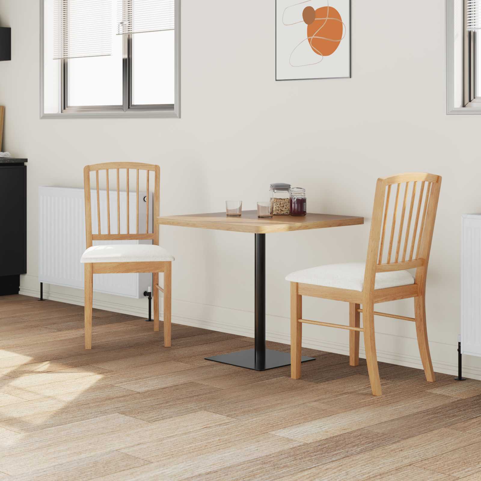 Esszimmerstühle 2 pcs Natur 50 x 52,5 x 91 cm