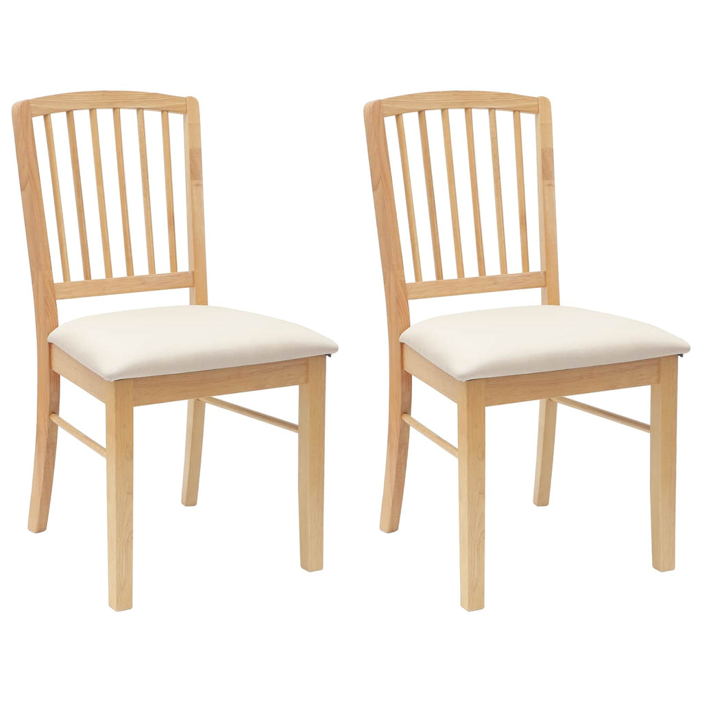 Esszimmerstühle 2 pcs Natur 50 x 52,5 x 91 cm