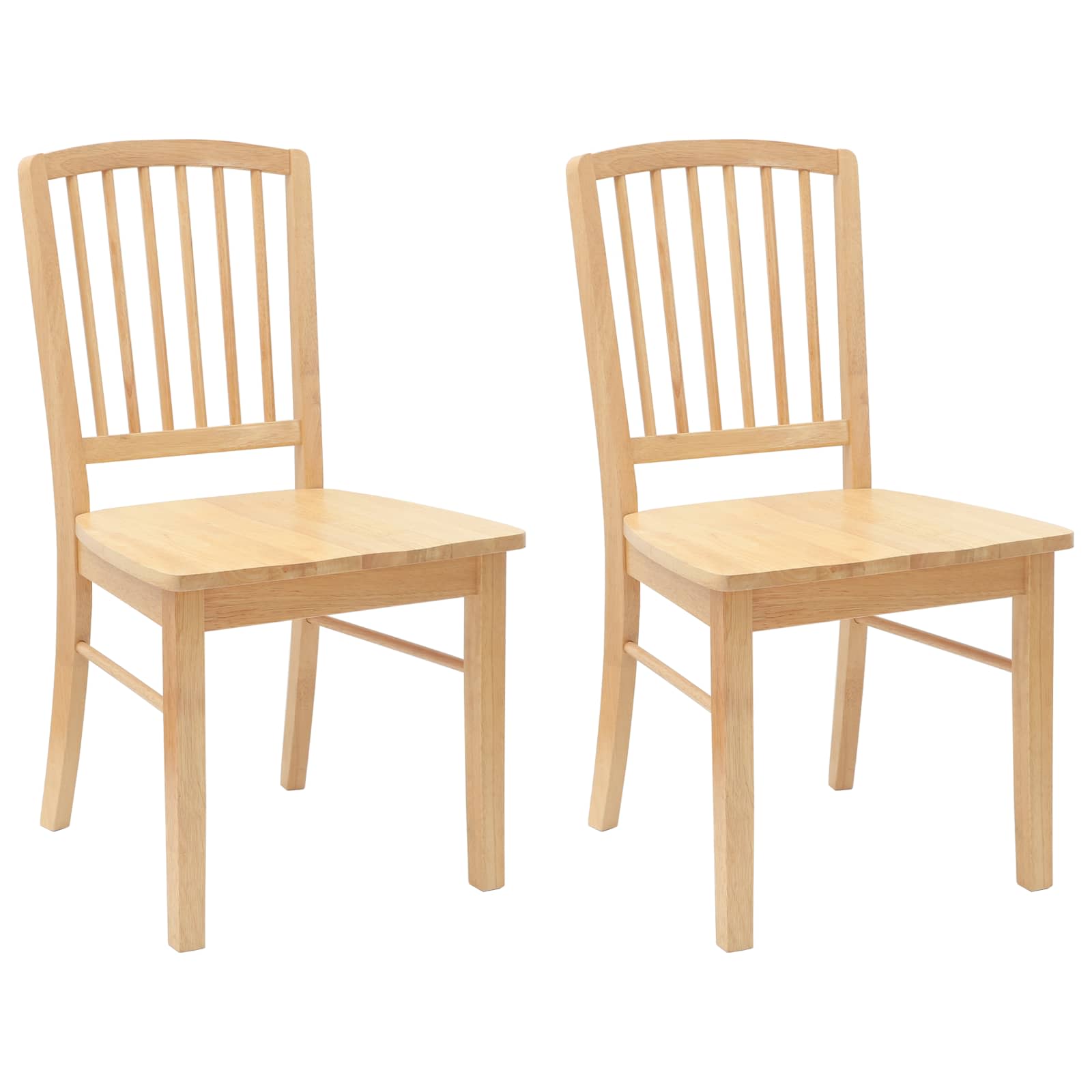 Esszimmerstühle 2 pcs Natur 50 x 52,5 x 91 cm