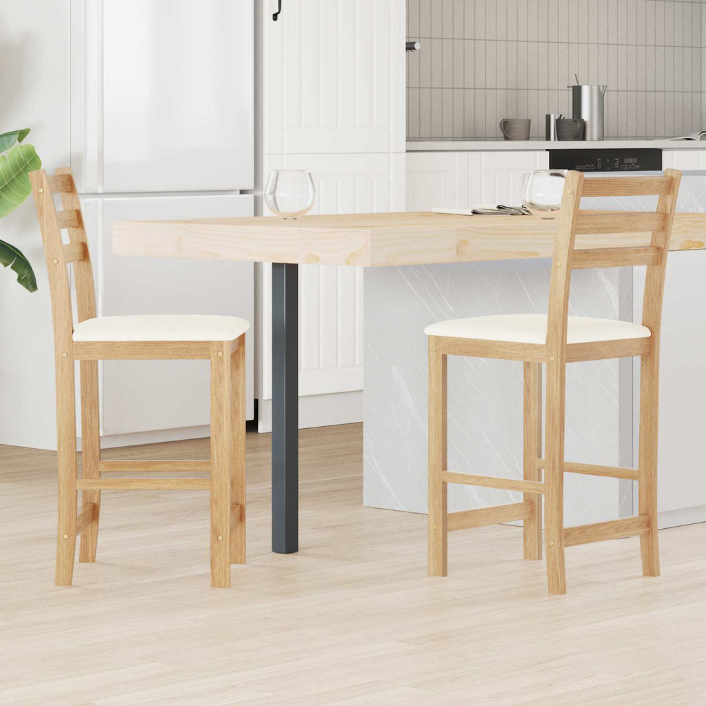 Esszimmerstühle 2 pcs Natur 40 x 47,5 x 99,5 cm