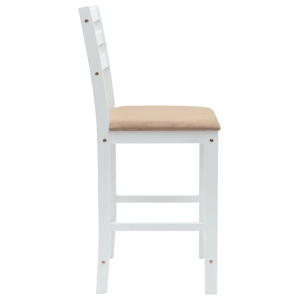 Esszimmerstühle 2 pcs Weiß 40 x 47,5 x 99,5 cm