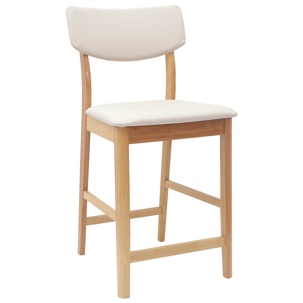 Esszimmerstühle 2 pcs Natur 48 x 49 x 95 cm Massives Gummiholz