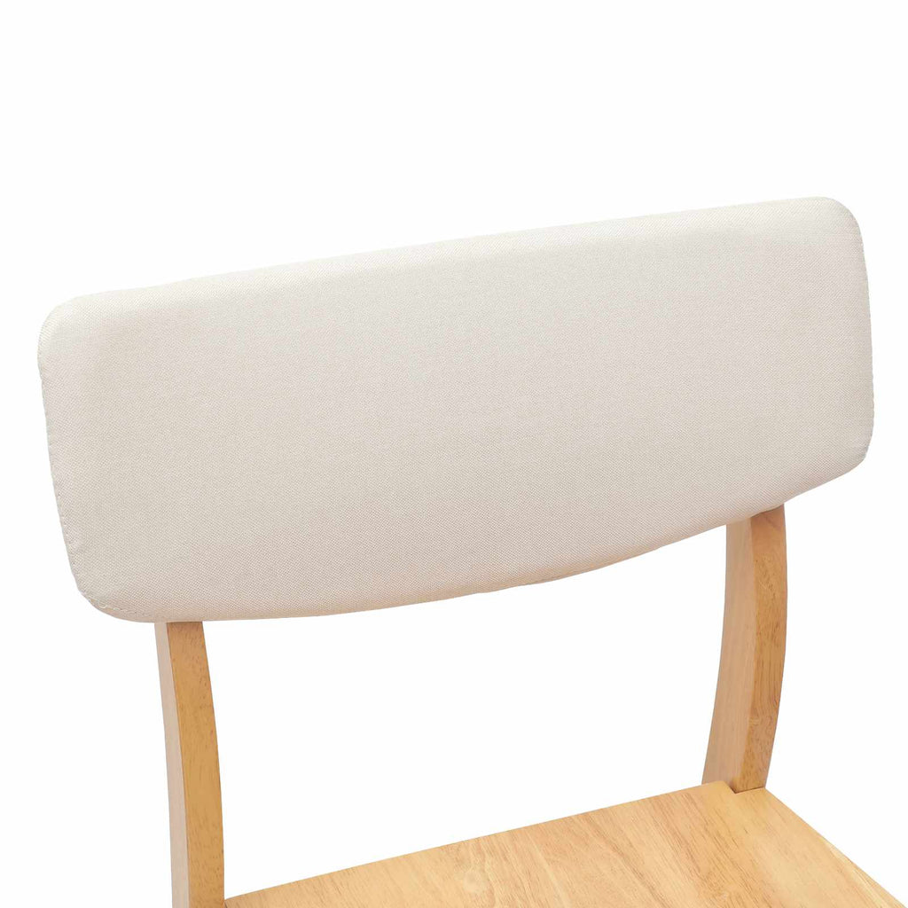 Esszimmerstühle 2 pcs Natur 48 x 49 x 95 cm Massives Gummiholz