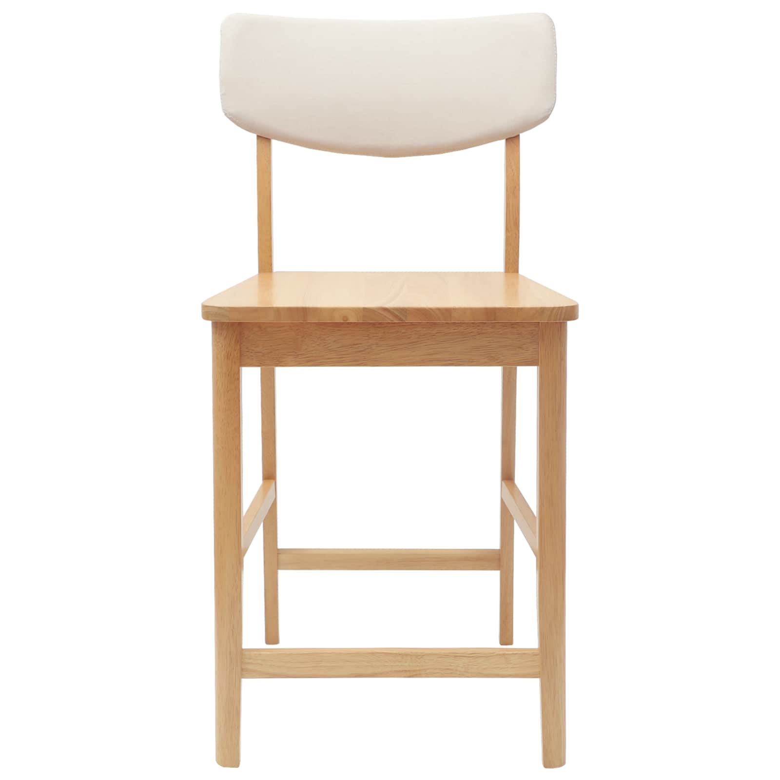 Esszimmerstühle 2 pcs Natur 48 x 49 x 95 cm Massives Gummiholz