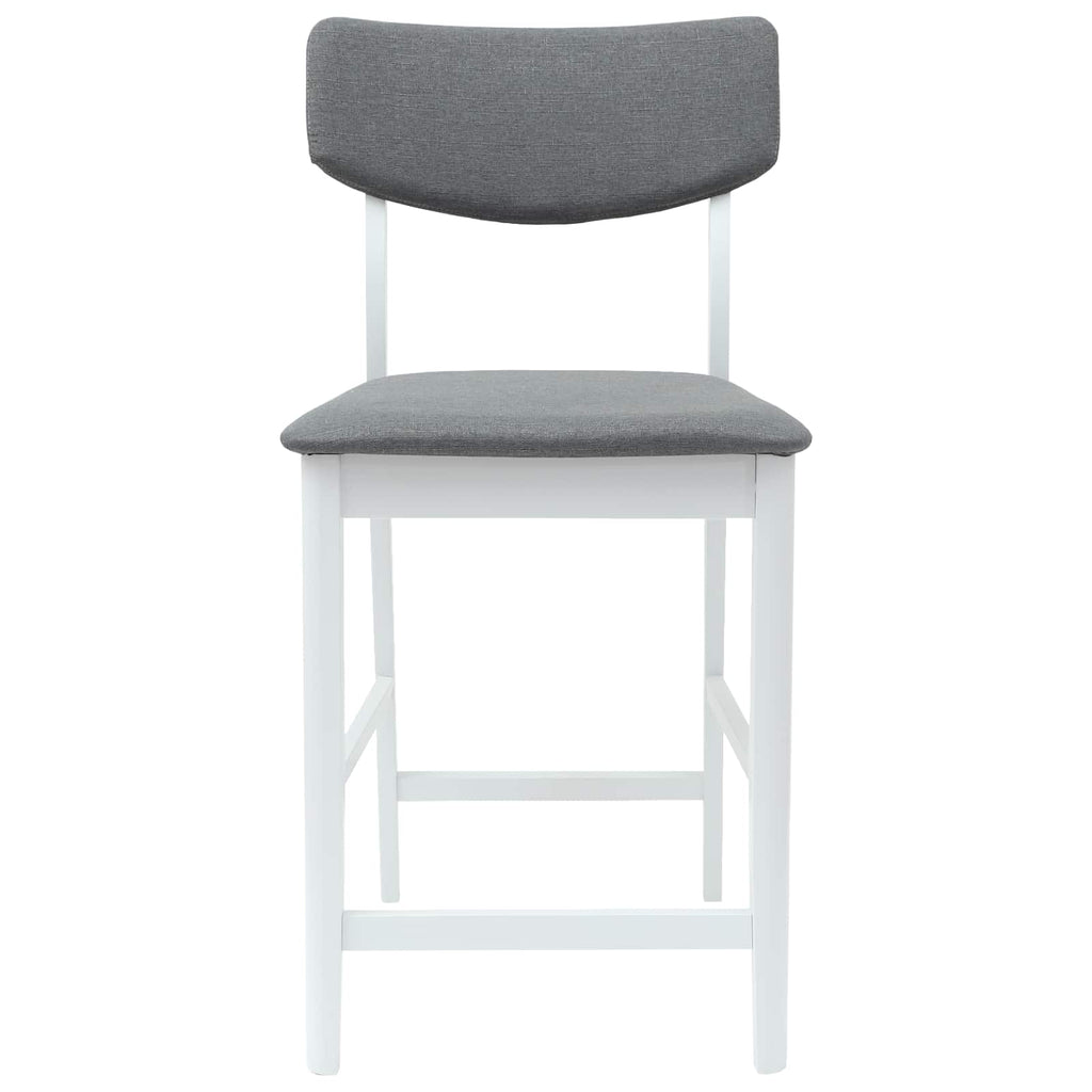 Esszimmerstühle 2 pcs Weiß 48 x 49 x 95 cm Massives Gummiholz