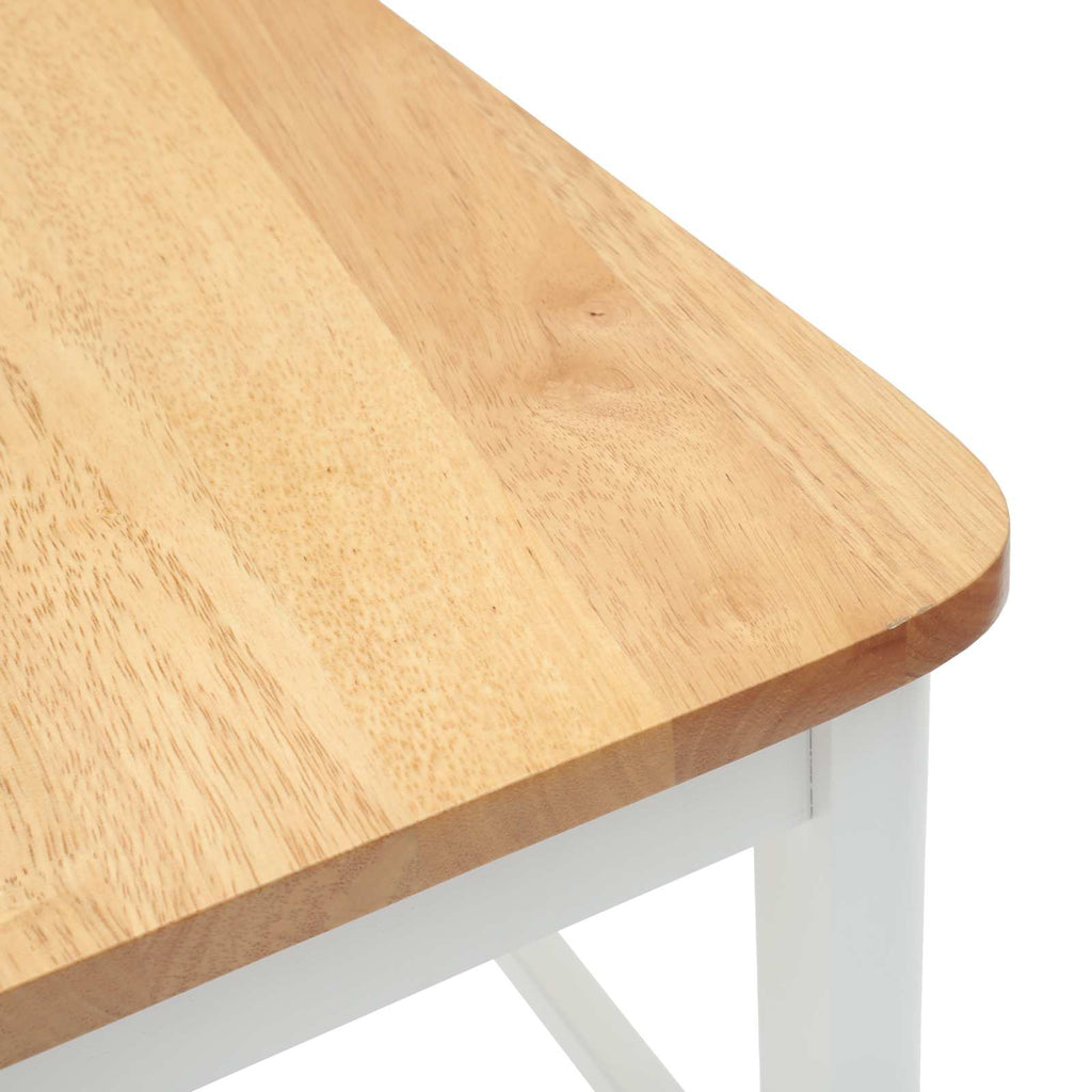 Esszimmerstühle 2 pcs Weiß 48 x 49 x 95 cm Massives Gummiholz