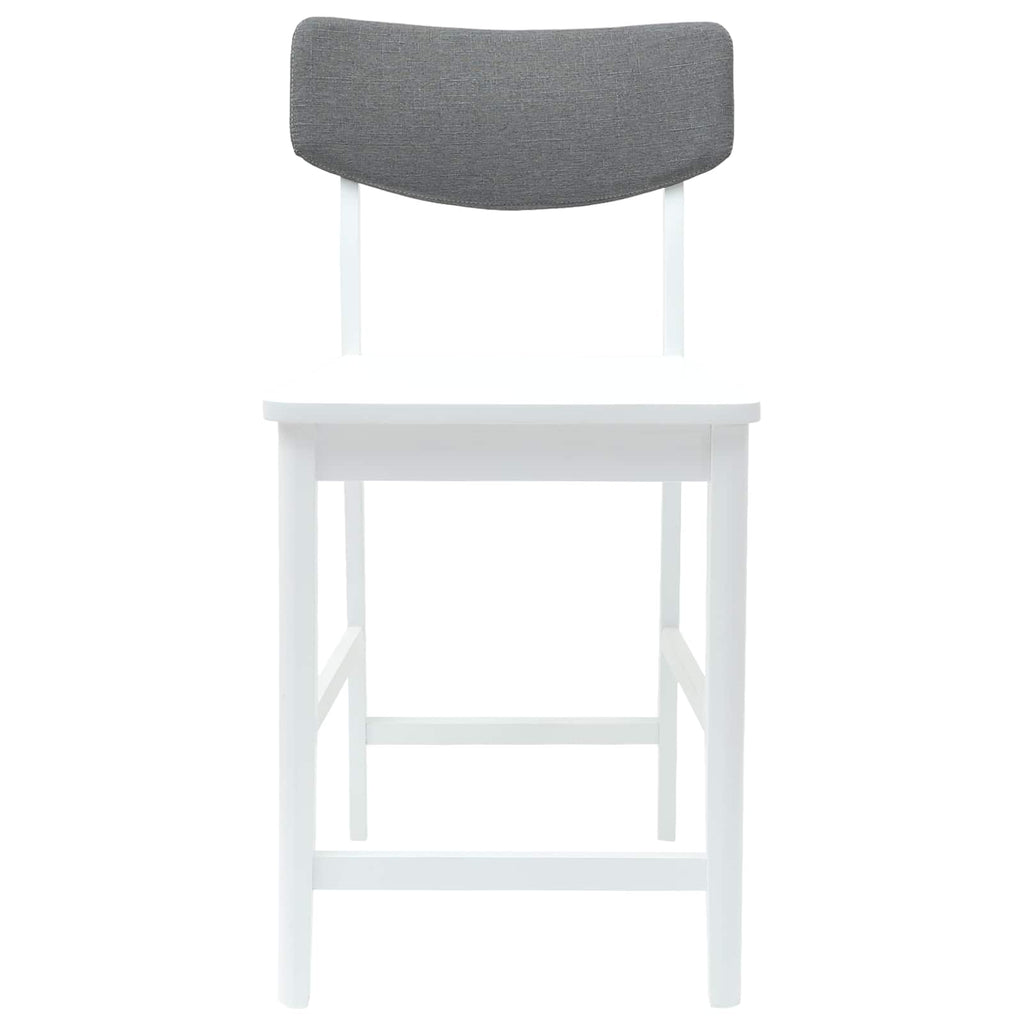 Esszimmerstühle 2 pcs Weiß 48 x 49 x 95 cm Massives Gummiholz