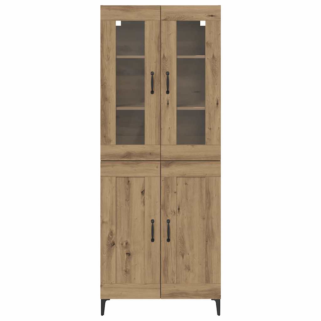 Highboard Artisan-Eiche 69,5 x 34 x 180 cm Holzwerkstoff