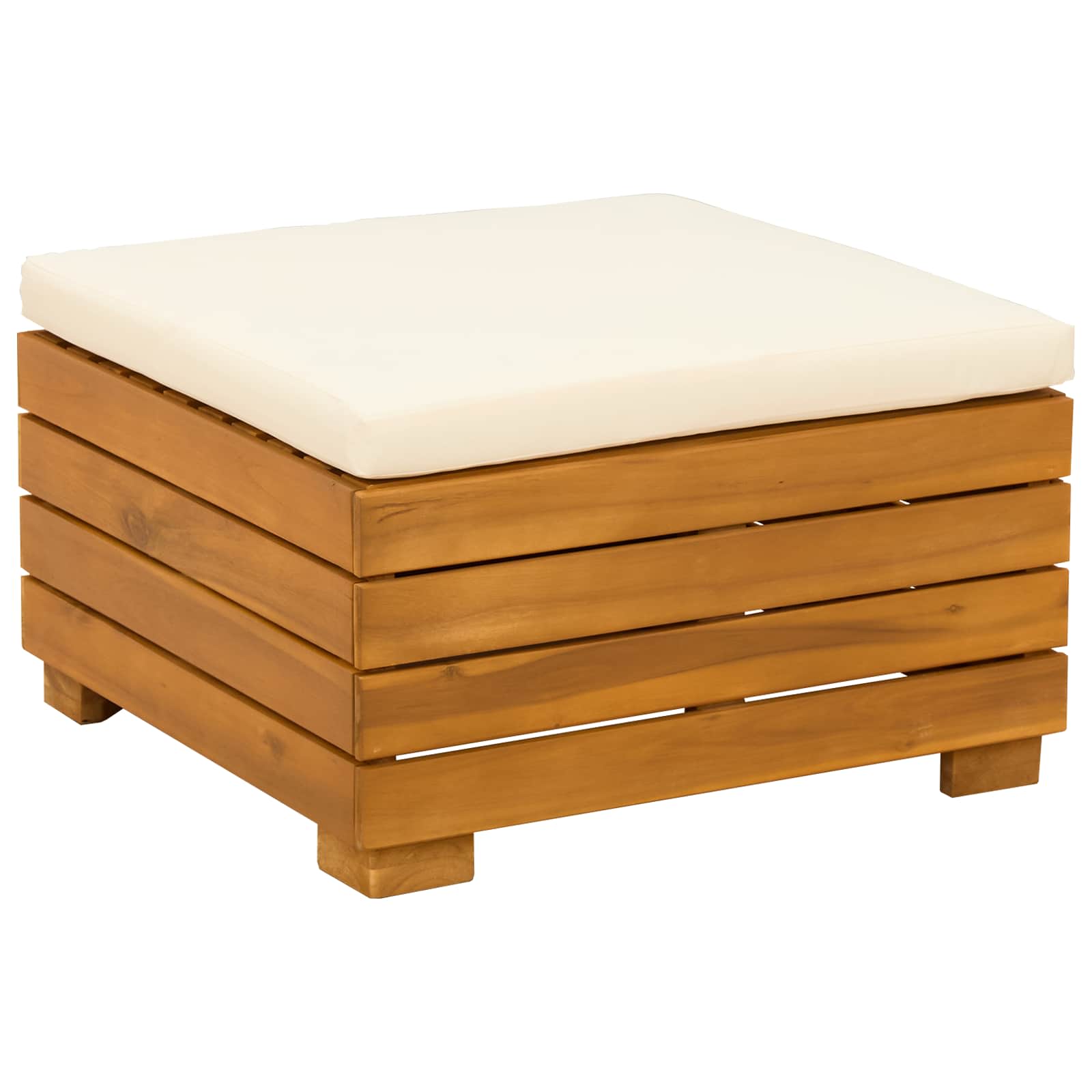 Outdoor-Sofagarnitur mit Kissen 8 Stück Braun Massivholz Akazie