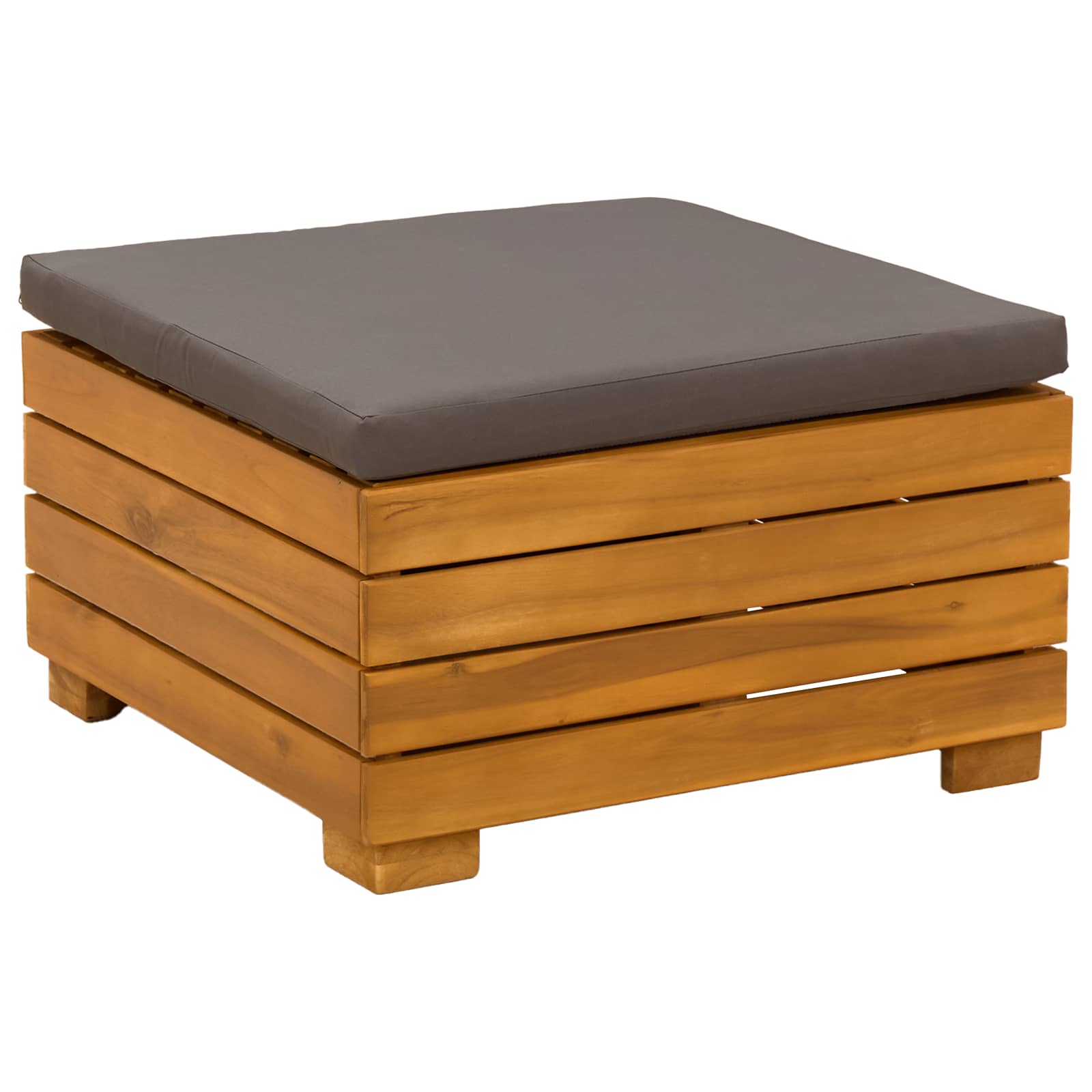 Outdoor-Sofagarnitur 11 Stück Braun Massivholz Akazie