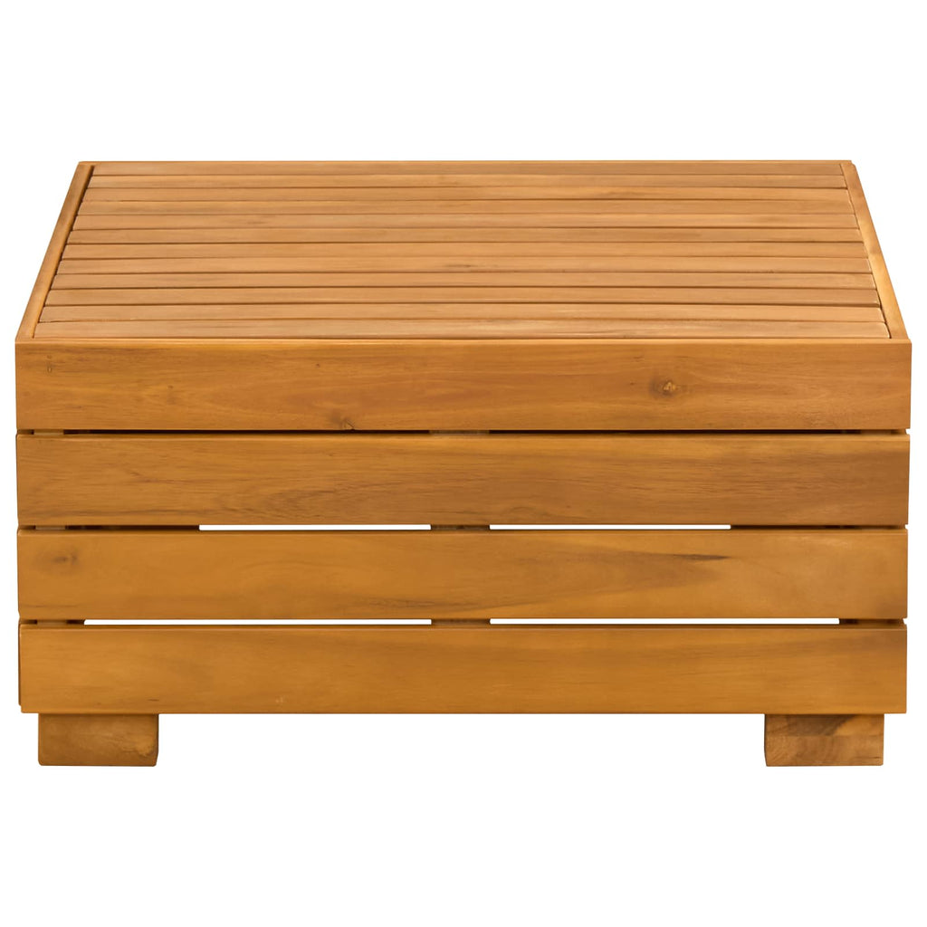 Garten-Lounge-Set mit Kissen 2 Stück Braun Massivholz Akazie