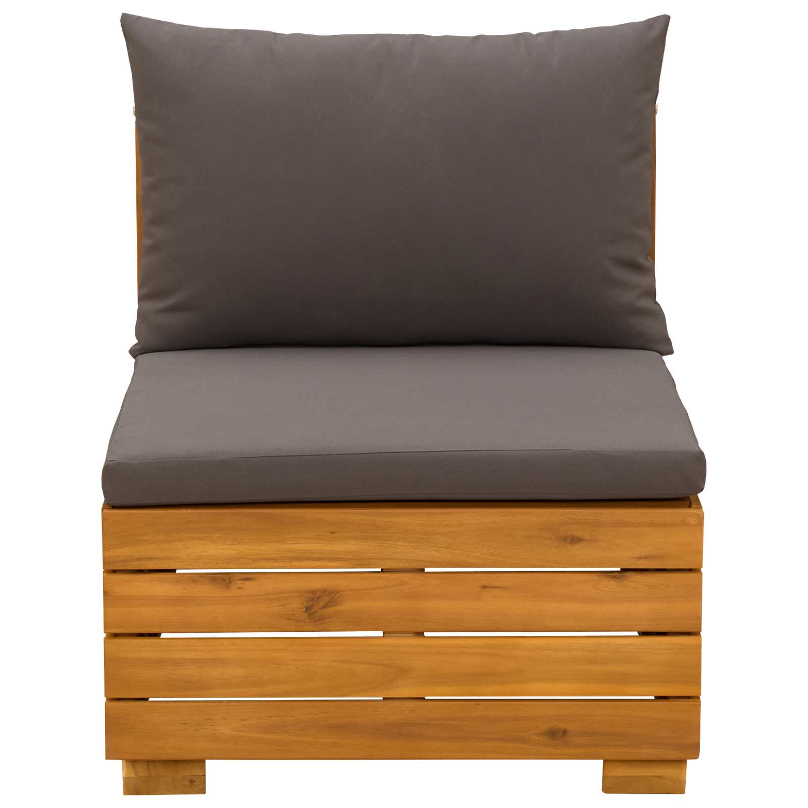 Garten Mittelssofa Massivholz Akazie Braun