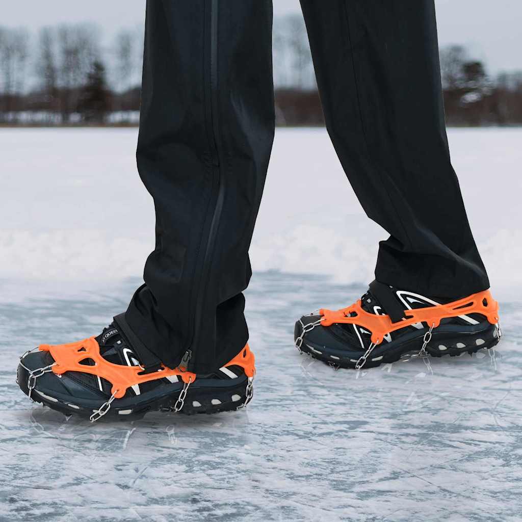 Eiskrallen für Schuhe Orange L