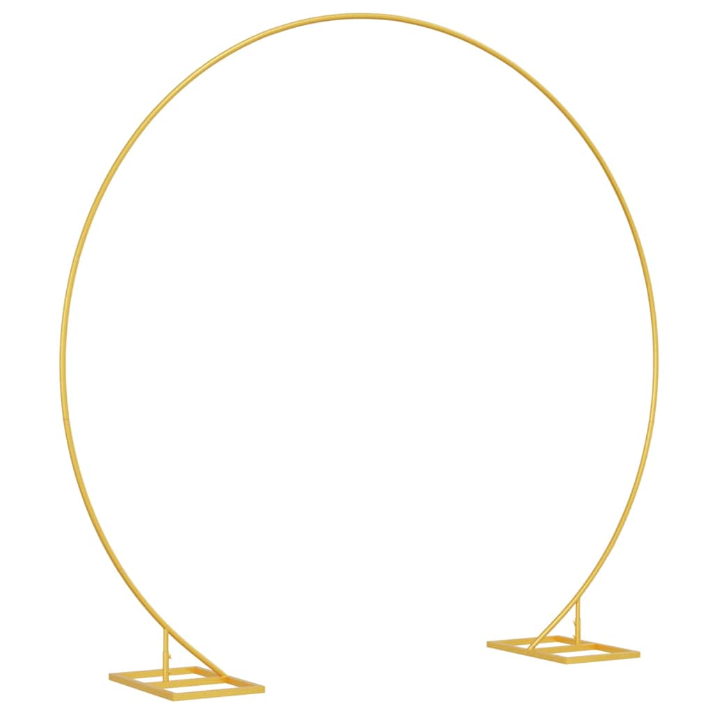 Hochzeitsbogen Gold 220 x 45 x 200 cm Stahl