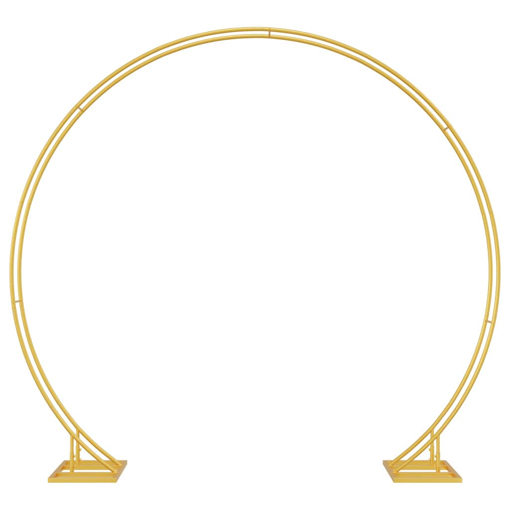 Hochzeitsbogen Gold 220 x 45 x 200 cm Stahl