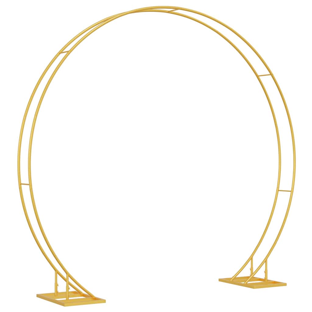 Hochzeitsbogen Gold 220 x 45 x 200 cm Stahl