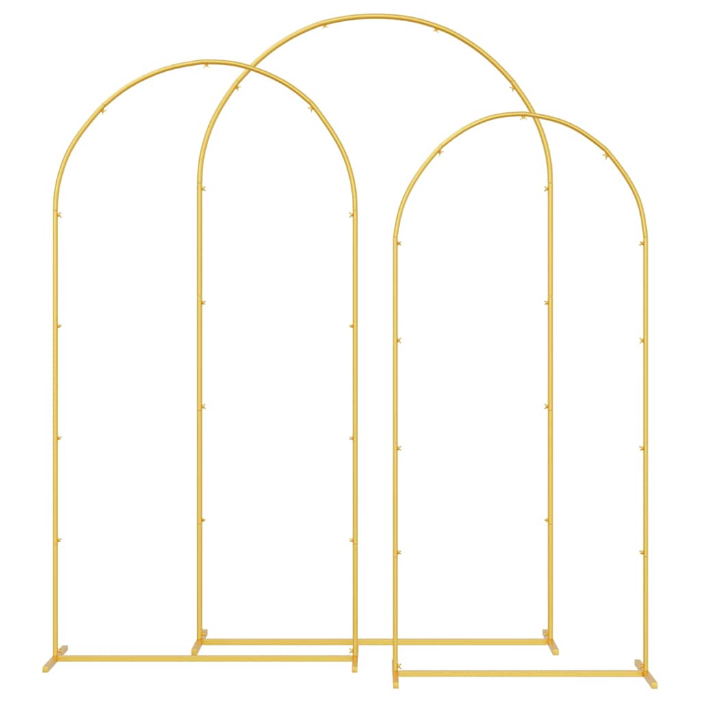 Hochzeitsbogen 3 pcs Gold Stahl
