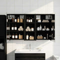Badezimmerschrank-Set 3 pcs 80 x 10,5 x 50 cm Holzwerkstoff