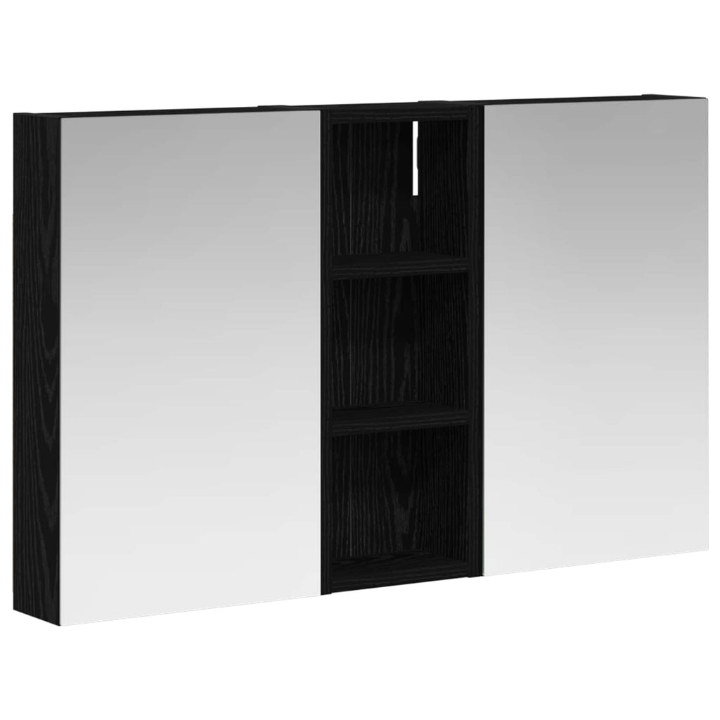 Badezimmerschrank-Set 3 pcs 80 x 10,5 x 50 cm Holzwerkstoff