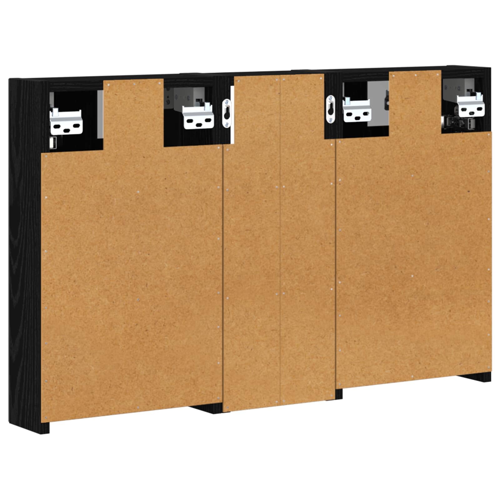 Badezimmerschrank-Set 3 pcs 80 x 10,5 x 50 cm Holzwerkstoff