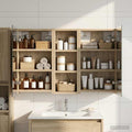 Badezimmerschrank-Set 3 pcs 80 x 10,5 x 50 cm Holzwerkstoff