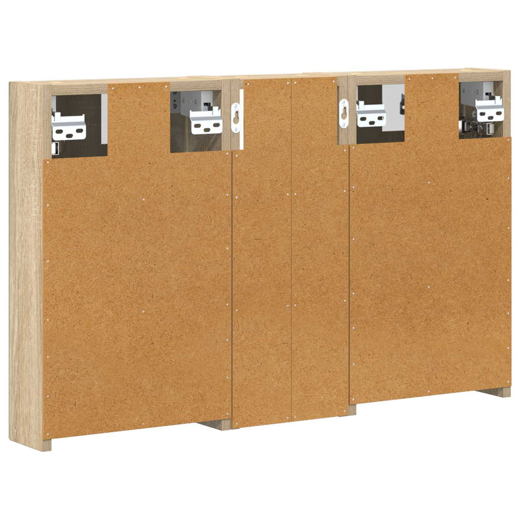 Badezimmerschrank-Set 3 pcs 80 x 10,5 x 50 cm Holzwerkstoff