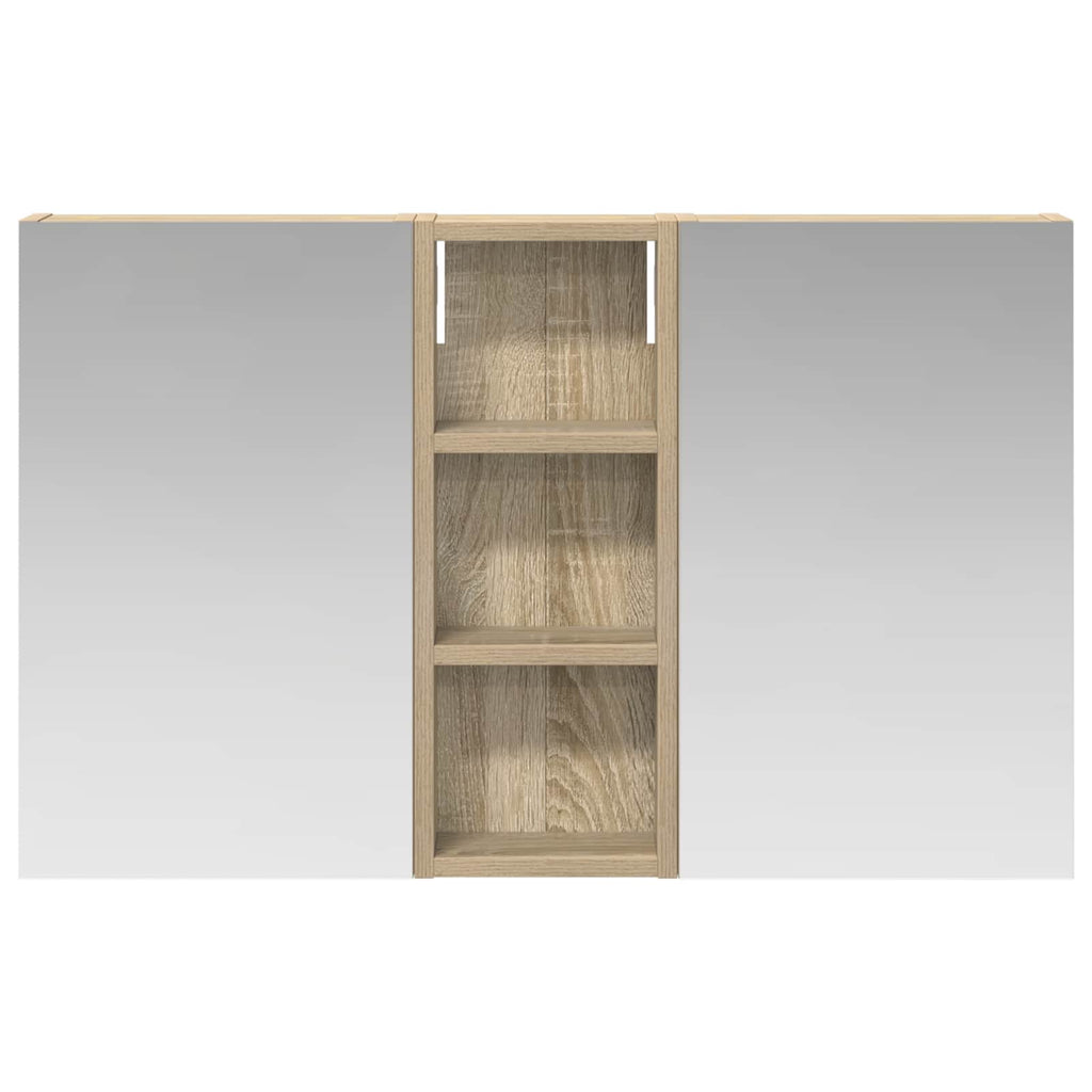 Badezimmerschrank-Set 3 pcs 80 x 10,5 x 50 cm Holzwerkstoff