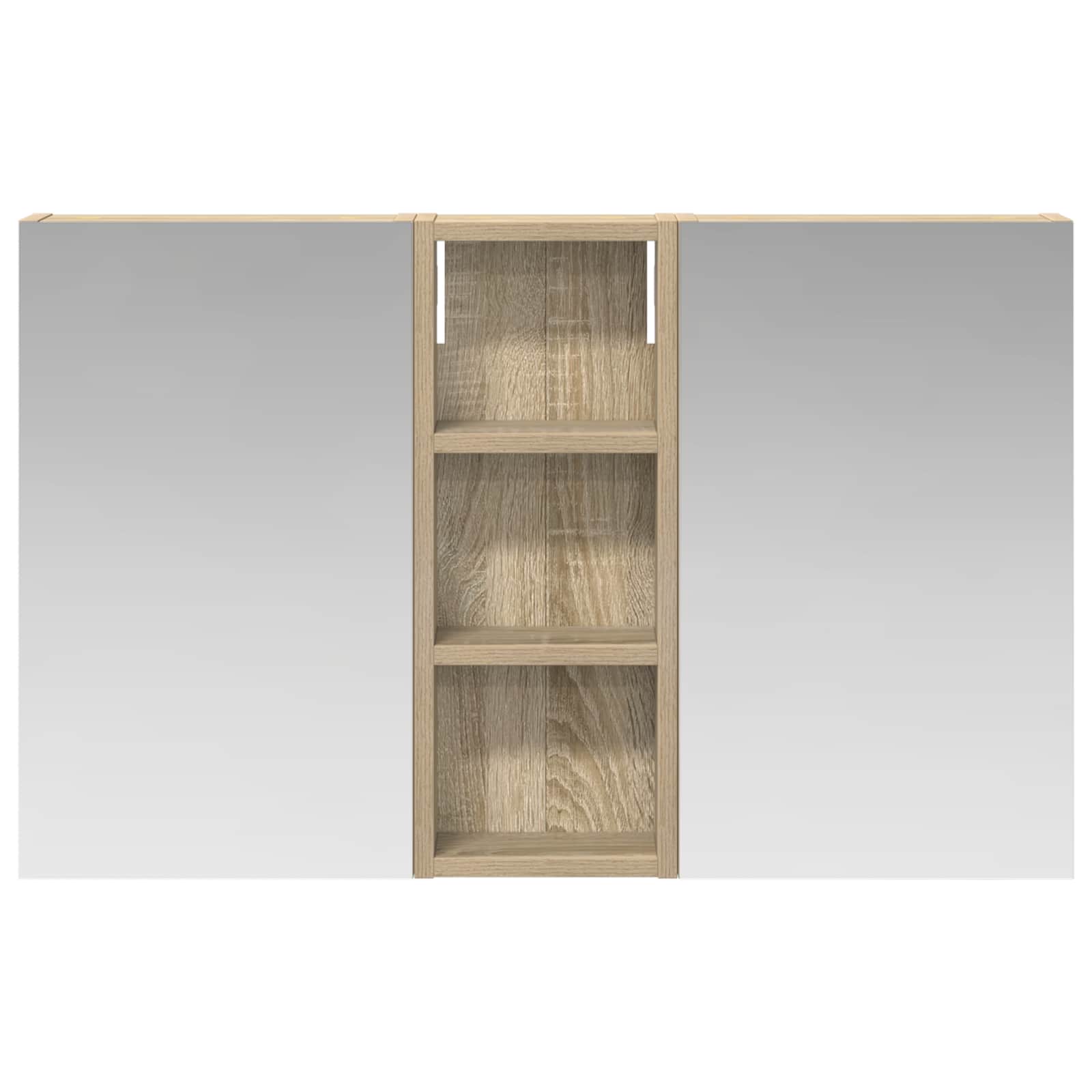 Badezimmerschrank-Set 3 pcs 80 x 10,5 x 50 cm Holzwerkstoff