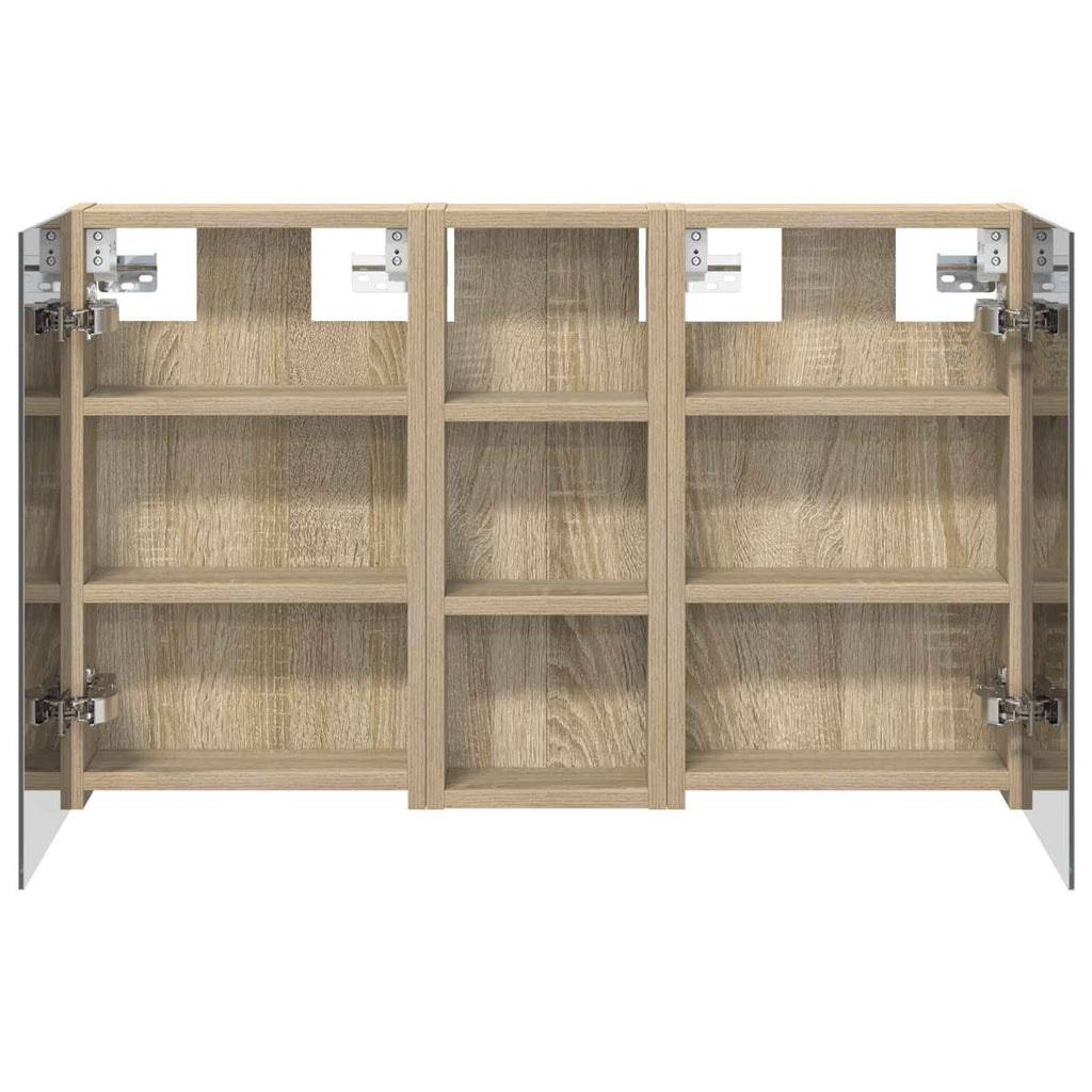 Badezimmerschrank-Set 3 pcs 80 x 10,5 x 50 cm Holzwerkstoff