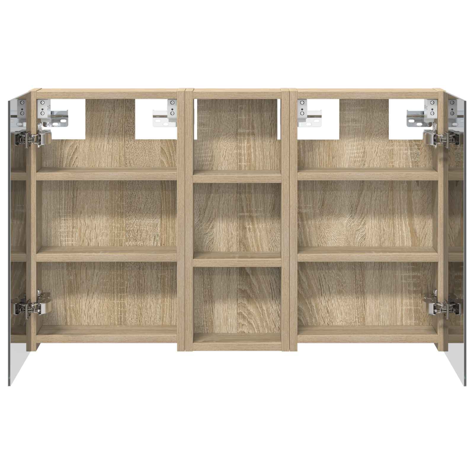 Badezimmerschrank-Set 3 pcs 80 x 10,5 x 50 cm Holzwerkstoff