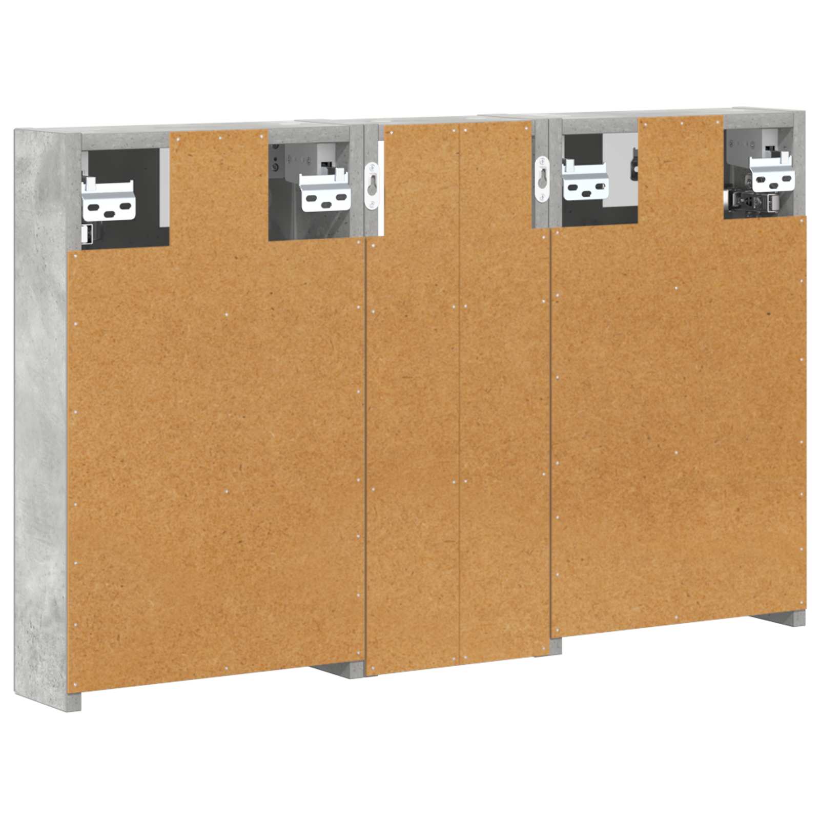 Badezimmerschrank-Set 3 pcs 80 x 10,5 x 50 cm Holzwerkstoff