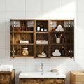 Badezimmerschrank-Set 3 pcs 80 x 10,5 x 50 cm Holzwerkstoff