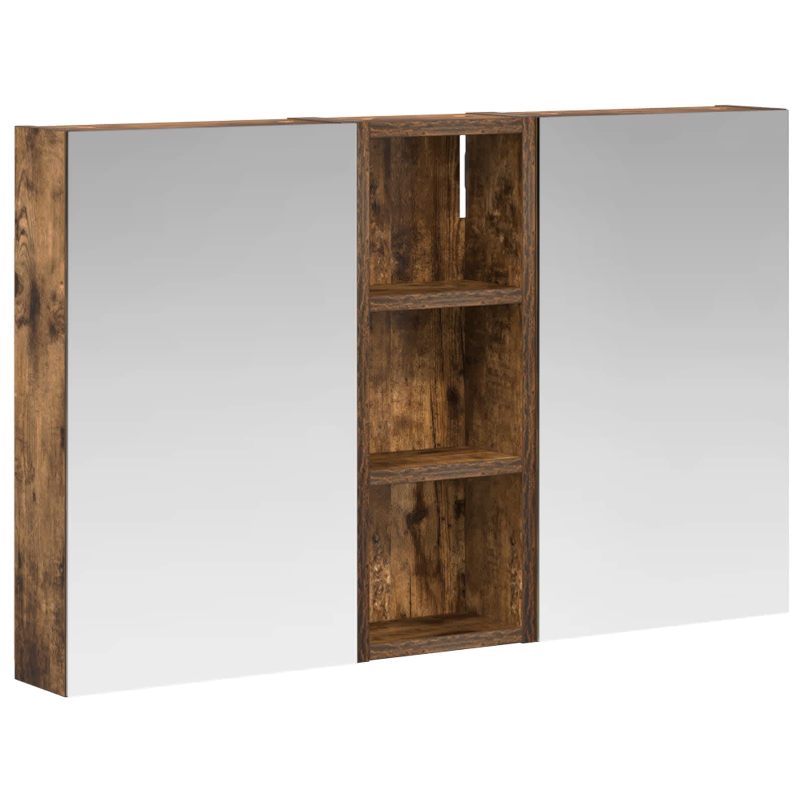 Badezimmerschrank-Set 3 pcs 80 x 10,5 x 50 cm Holzwerkstoff
