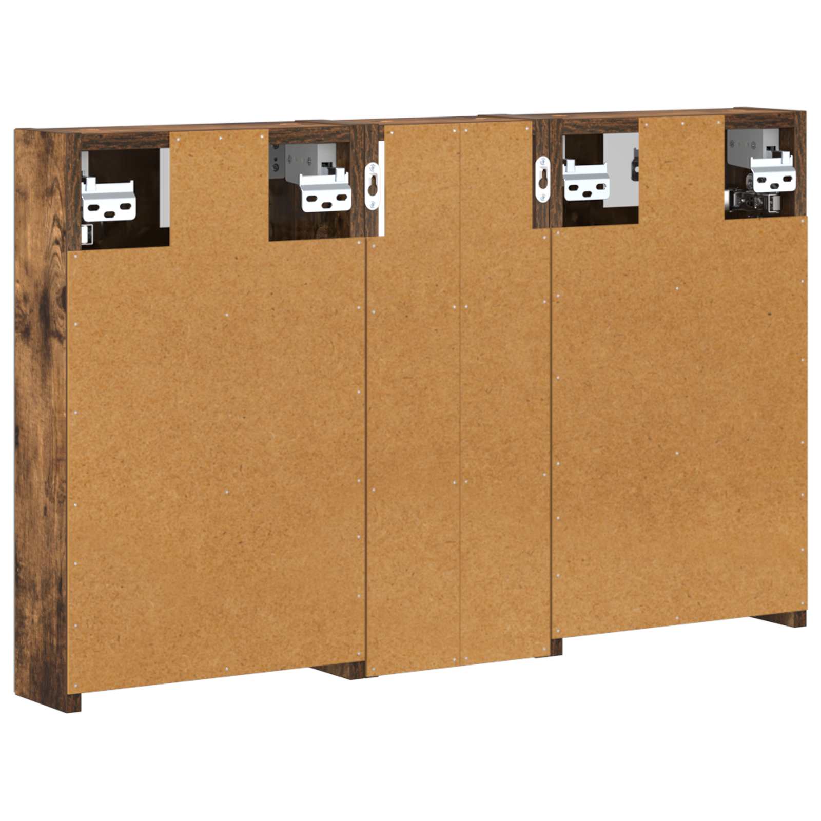 Badezimmerschrank-Set 3 pcs 80 x 10,5 x 50 cm Holzwerkstoff
