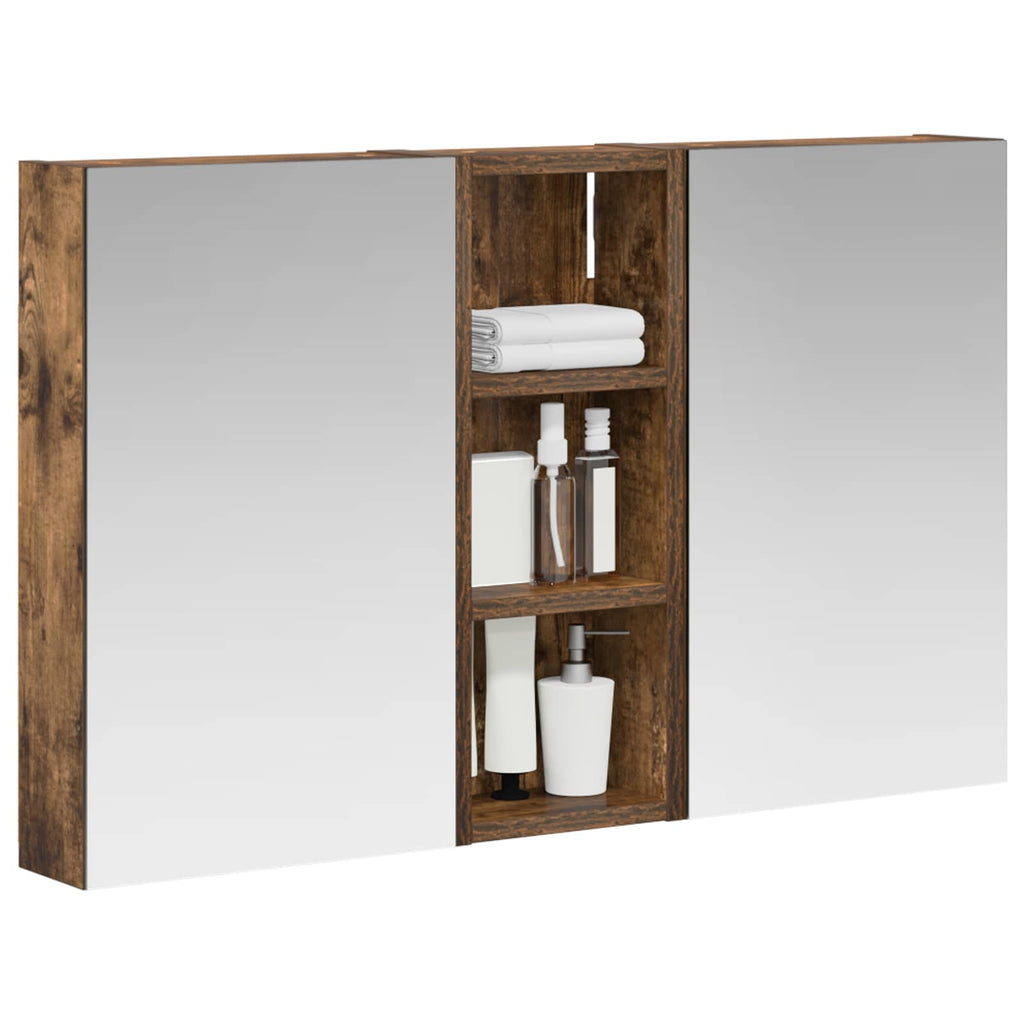 Badezimmerschrank-Set 3 pcs 80 x 10,5 x 50 cm Holzwerkstoff
