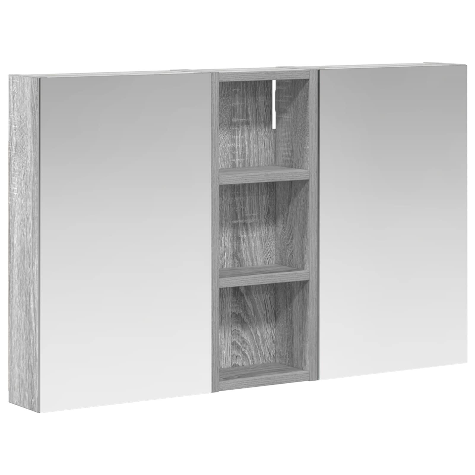 Badezimmerschrank-Set 3 pcs 80 x 10,5 x 50 cm Holzwerkstoff