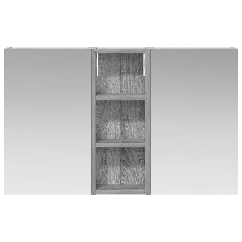 Badezimmerschrank-Set 3 pcs 80 x 10,5 x 50 cm Holzwerkstoff