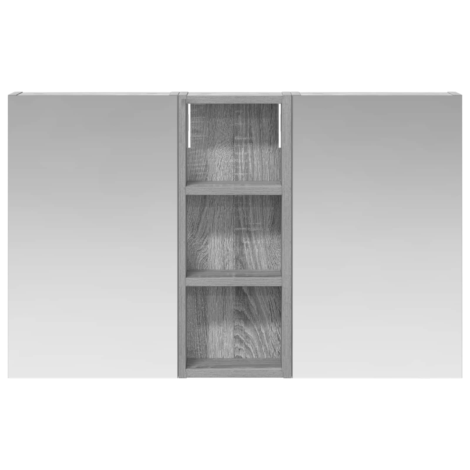 Badezimmerschrank-Set 3 pcs 80 x 10,5 x 50 cm Holzwerkstoff
