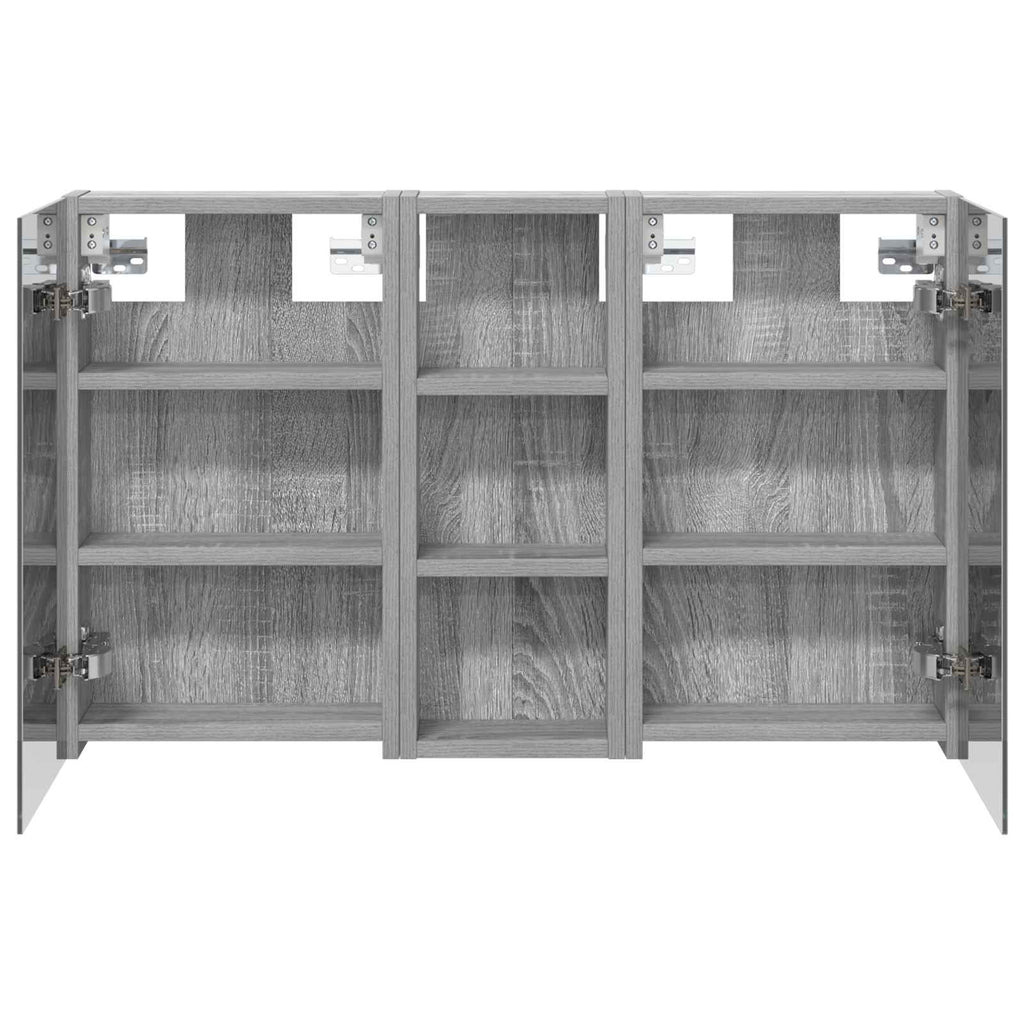 Badezimmerschrank-Set 3 pcs 80 x 10,5 x 50 cm Holzwerkstoff