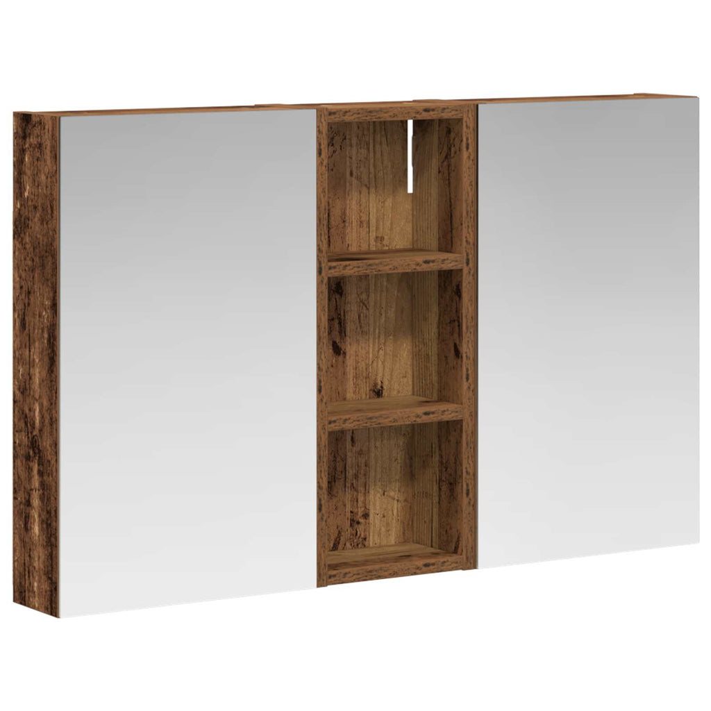 Badezimmerschrank-Set 3 pcs 80 x 10,5 x 50 cm Holzwerkstoff
