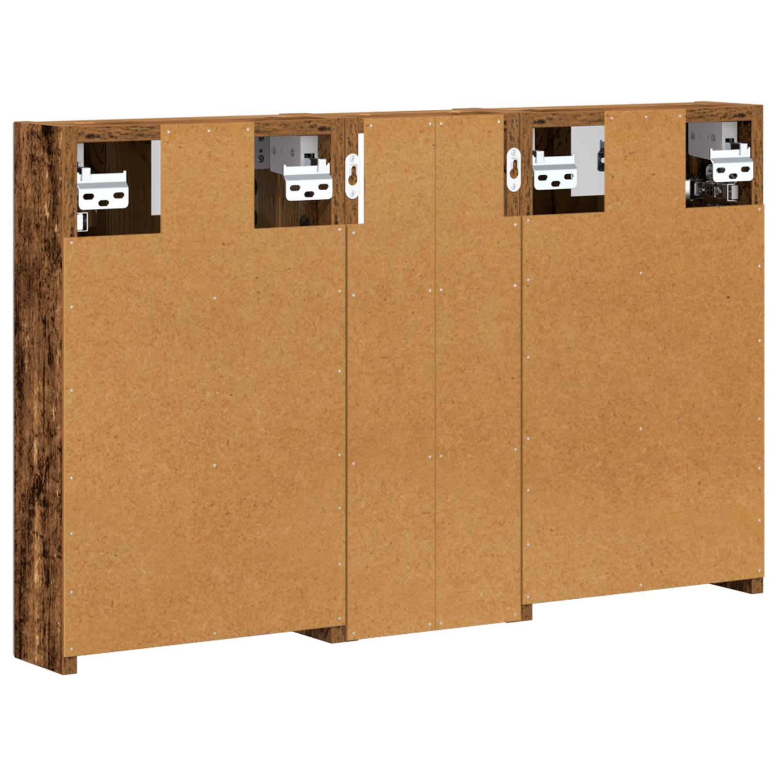 Badezimmerschrank-Set 3 pcs 80 x 10,5 x 50 cm Holzwerkstoff