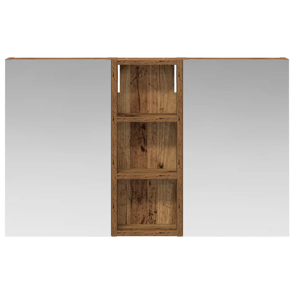 Badezimmerschrank-Set 3 pcs 80 x 10,5 x 50 cm Holzwerkstoff