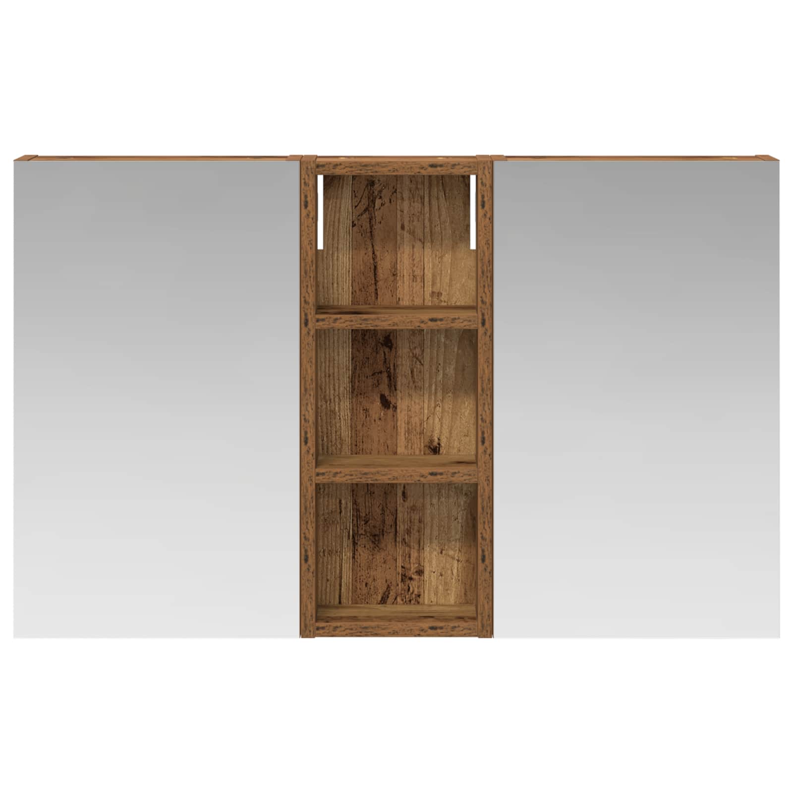 Badezimmerschrank-Set 3 pcs 80 x 10,5 x 50 cm Holzwerkstoff